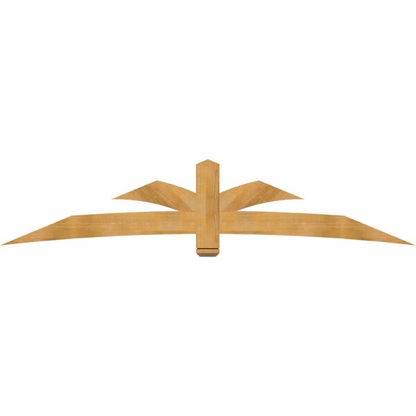 Ekena Millwork Davenport Rough Sawn Timber Gable Bracket, Western Red Cedar, 108"W x 22"H x 2"D x 6"F, 5/12 Pitch GBW108X22X0206DAV00RWR - main